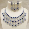 Ankita Lokhande Inspired Premium American Diamond Set  - Blue