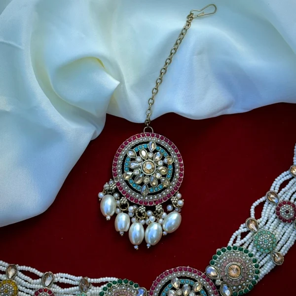 Eknoor Reverse American Diamond Set - Multi