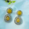 Gurneet Stud Earring - Yellow