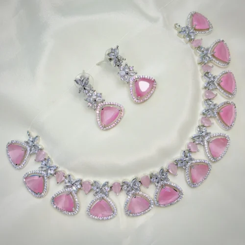 Ezra American Diamond Set - Pink