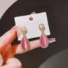 On the Rocks Pink Earrings