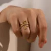 Snake Slay Gold Ring