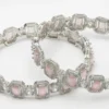 Diana American Diamond Bangle - Pink