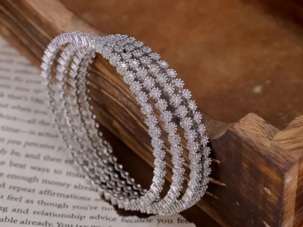 Jenelia American Diamond Bangle Set of 4