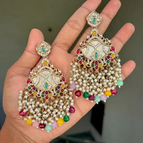 Sukhpreet Premium Statement Chandbali - Multi