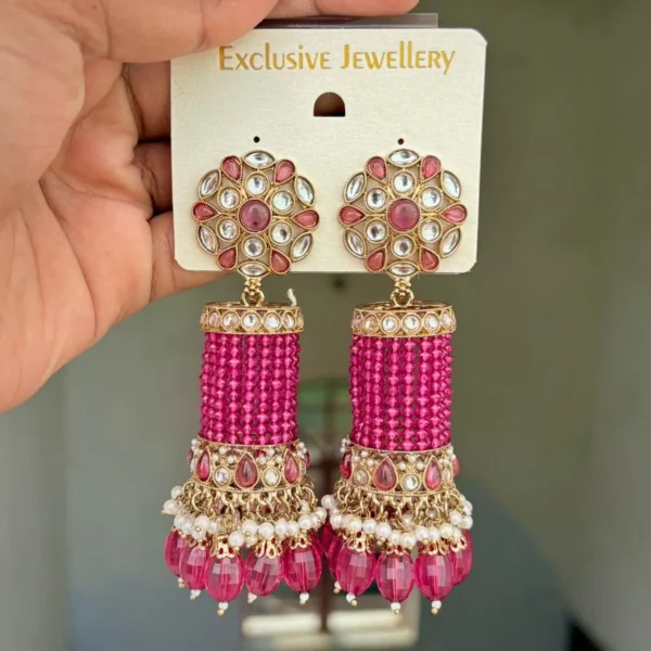 Kumud Premium Bollywood Inspired Jhumka - Wine
