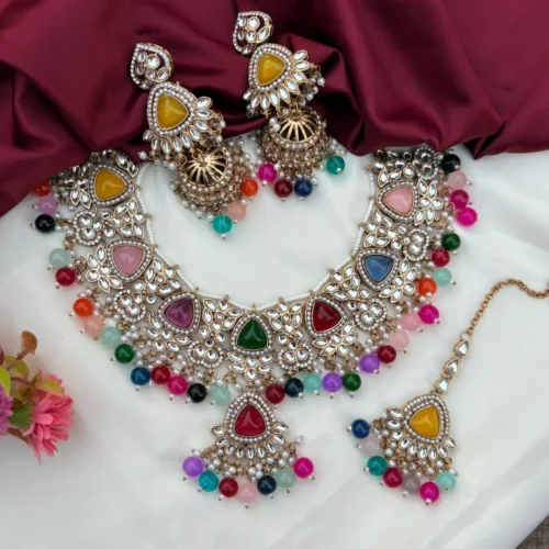 Necklace, weadding jewellrey, kundan necklace, neck-set, kundan
