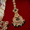 Nemisha Kundan Choker Set - Black