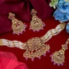 Nemisha Kundan Choker Set - Lavender