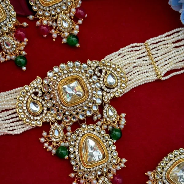 Sharvika Premium Necklace Choker Set - Multi