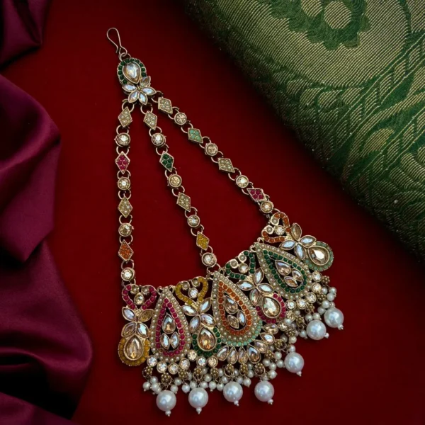 Ishmeet Reverse American Diamond Passa - Multi