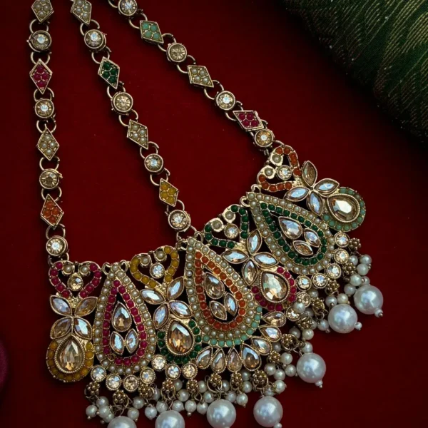 Ishmeet Reverse American Diamond Passa - Multi