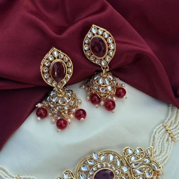 Eshal Polki Dupe Kundan Choker Set - Mehrun