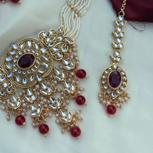 Eshal Polki Dupe Kundan Choker Set - Mehrun