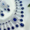 Rayesha Premium American Diamond Set - Blue