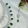 IMG-20251126-WA0049 Tara Sutaria American Diamond Set - Green
