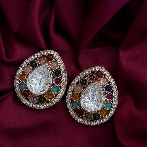 Annie Premium Moissanite Dupe Studs - Multi