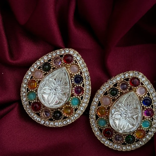 Annie Premium Moissanite Dupe Studs - Multi