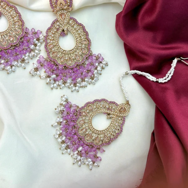 Jasleen Premium Reverse AD Set - Purple