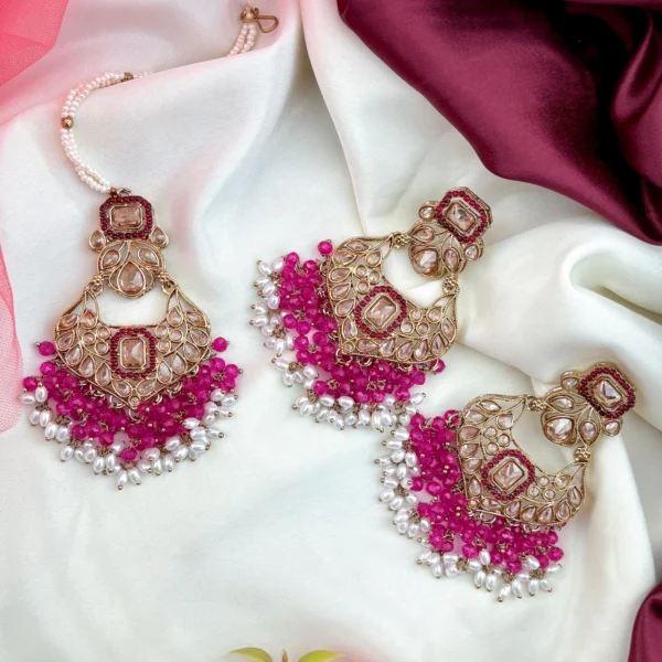 Jaspreet Premium Reverse AD Set - Hot Pink