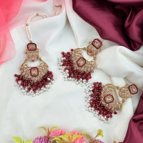 Jaspreet Premium Reverse AD Set - Maroon