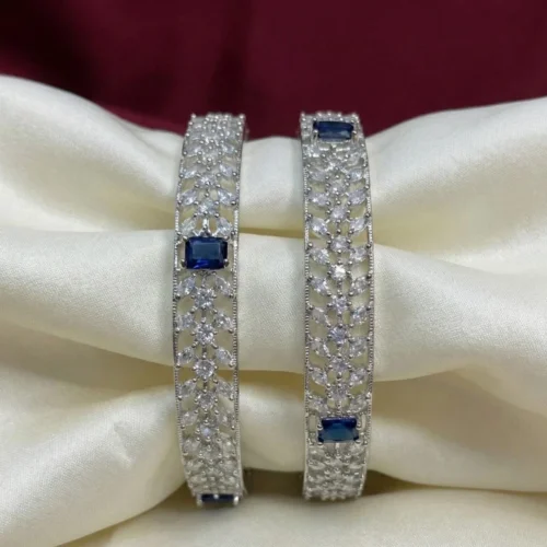 Jenny American Diamond Bangle - Blue