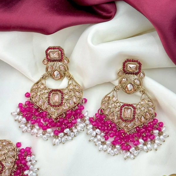 Jaspreet Premium Reverse AD Set - Hot Pink