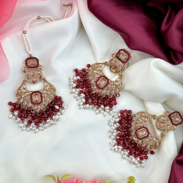 Jaspreet Premium Reverse AD Set - Maroon