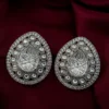 Annie Premium Moissanite Dupe Studs - Silver