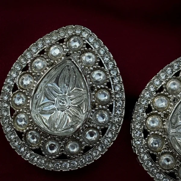 Annie Premium Moissanite Dupe Studs - Silver