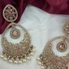 Rida Designer Reverse AD Earring - Golden
