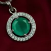Sia Premium American Diamond Pendent - Mint