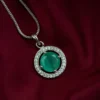 Sia Premium American Diamond Pendent - Mint