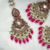 Earrings, Earring wit teeka, Mangteeka, Jhumka, Kundan Earrings, Kundan jewellery