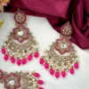 Earrings, Earring wit teeka, Mangteeka, Jhumka, Kundan Earrings, Kundan jewellery