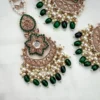 Earrings, Earring wit teeka, Mangteeka, Jhumka, Kundan Earrings, Kundan jewellery