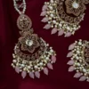 Earrings, Earring wit teeka, Mangteeka, Jhumka, Kundan Earrings, Kundan jewellery