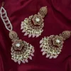 Earrings, Earring wit teeka, Mangteeka, Jhumka, Kundan Earrings, Kundan jewellery
