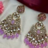 Lavya Premium Pakistani Ethnic Earing - Lavender