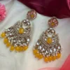 Lavya Premium Pakistani Ethnic Earing - Yellow