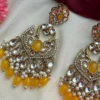 Lavya Premium Pakistani Ethnic Earing - Yellow