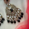 Lavya Premium Pakistani Ethnic Earing - Black