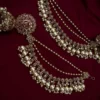Maha 2.O Premium Reverse American Diamond Jhumka Set