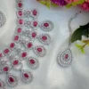 Ankita Lokhande Inspired Premium American Diamond Set  - Ruby