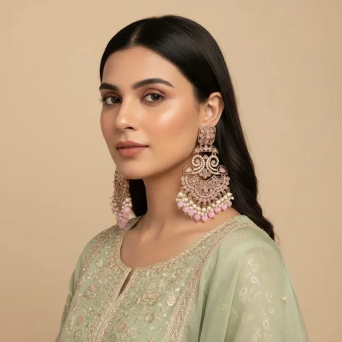 WhatsApp Image 2025-12-02 at 12.51.03_e3bbf6f5 Zahira Premium Reverse American Diamond Earring - Pink