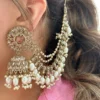 Maha Premium Reverse American Diamond Jhumka Set