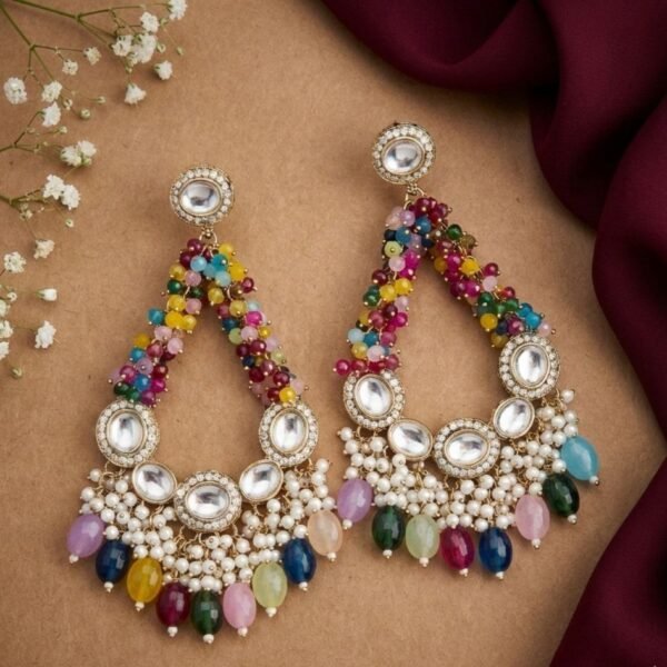 Shanaya 2.O Premium Statement Chandbali - Multi