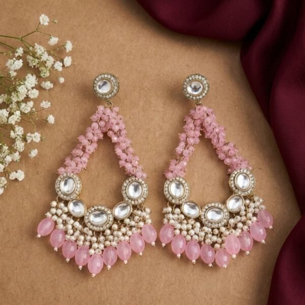 Shanaya 2.O Premium Statement Chandbali - Pink