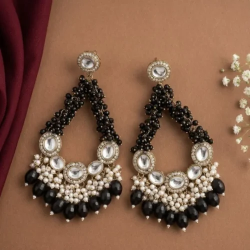 WhatsApp Image 2025-12-31 at 10.19.12 PM Shanaya 2.O Premium Statement Chandbali - Black