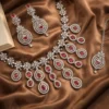 Syra Premium American Diamond Set - Ruby